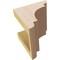 Ekena Millwork 5"W x 5"D x 5"H Wide New Brighton Rough Cedar Woodgrain TimberThane Corbel, Primed Tan CORUR05X05X05NEBRCPR - alternate 2
